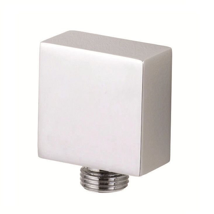 Square Outlet Elbow Chrome Plated Brass