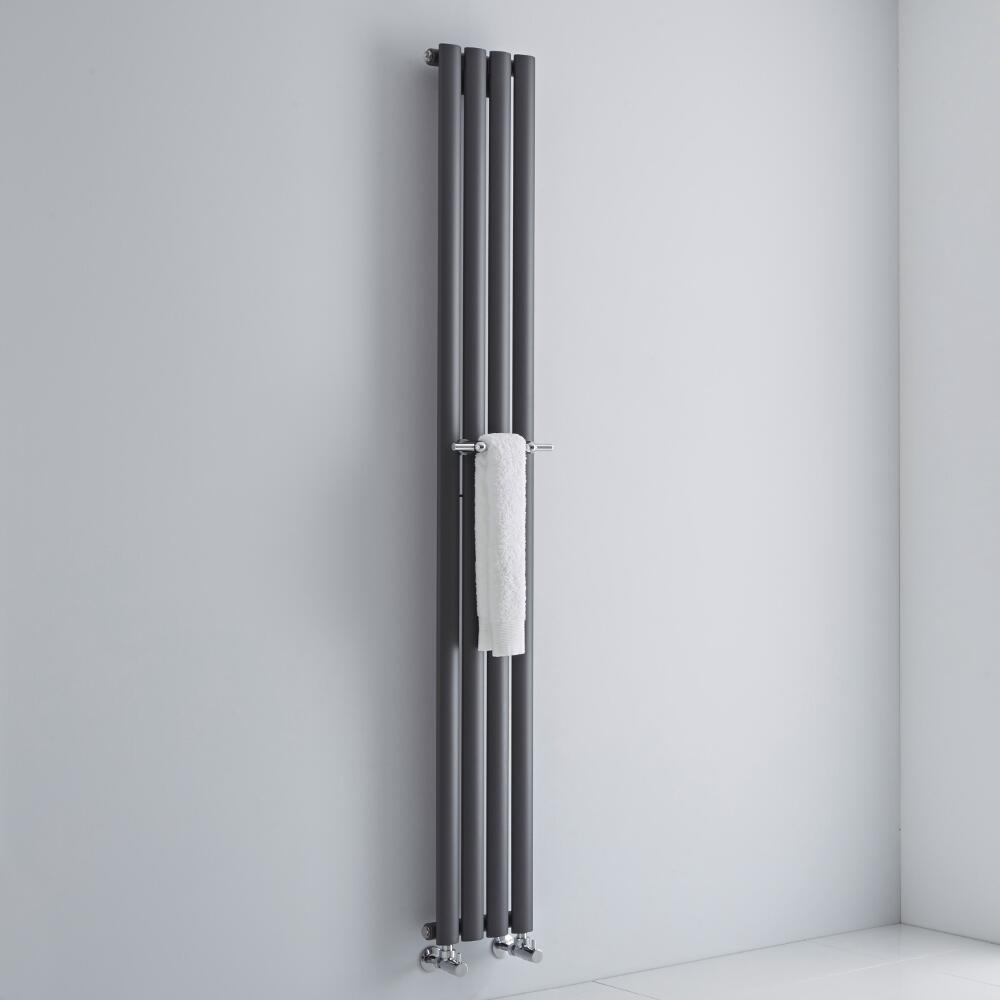 Hudson Reed - Chrome Towel Rail for Revive Vertical Designer Radiators - 9"