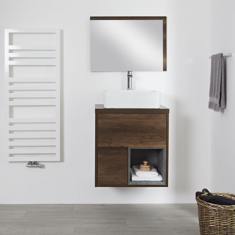 Hoxton – 23.75” Dark Oak Console Vessel Sink Vanity