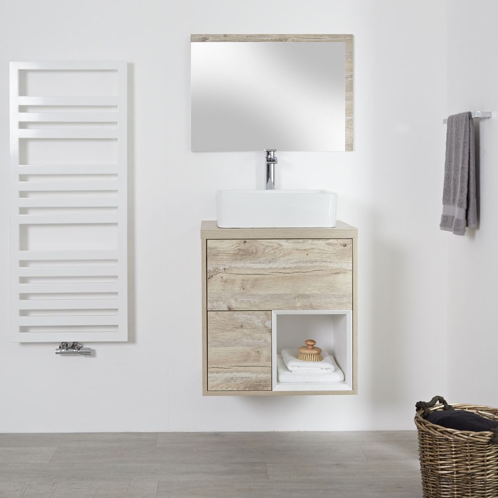 Hoxton – 23.75” Light Oak Console Vessel Sink Vanity