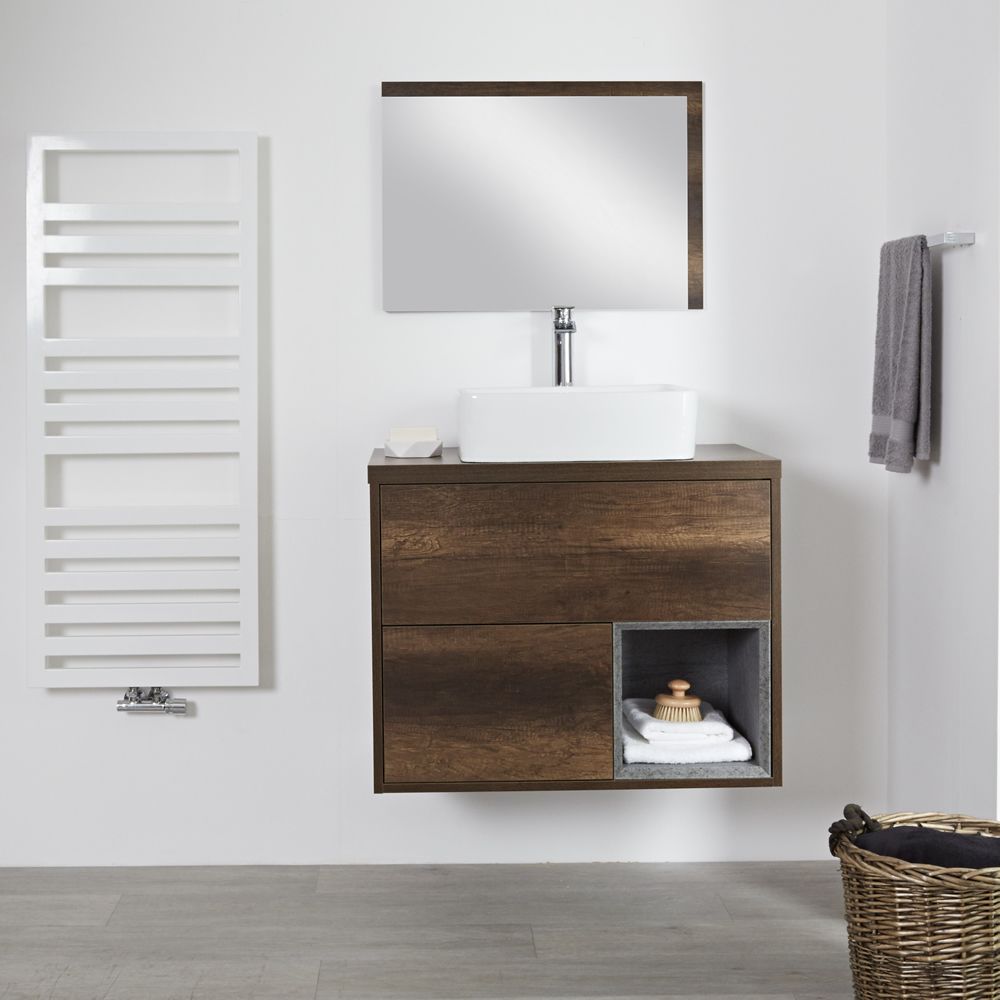 Hoxton – 31.5” Dark Oak Console Vessel Sink Vanity