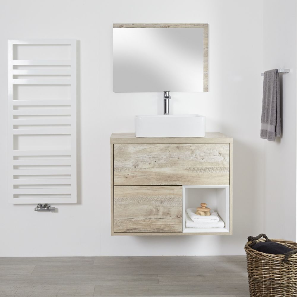 Hoxton – 31.5” Light Oak Console Vessel Sink Vanity