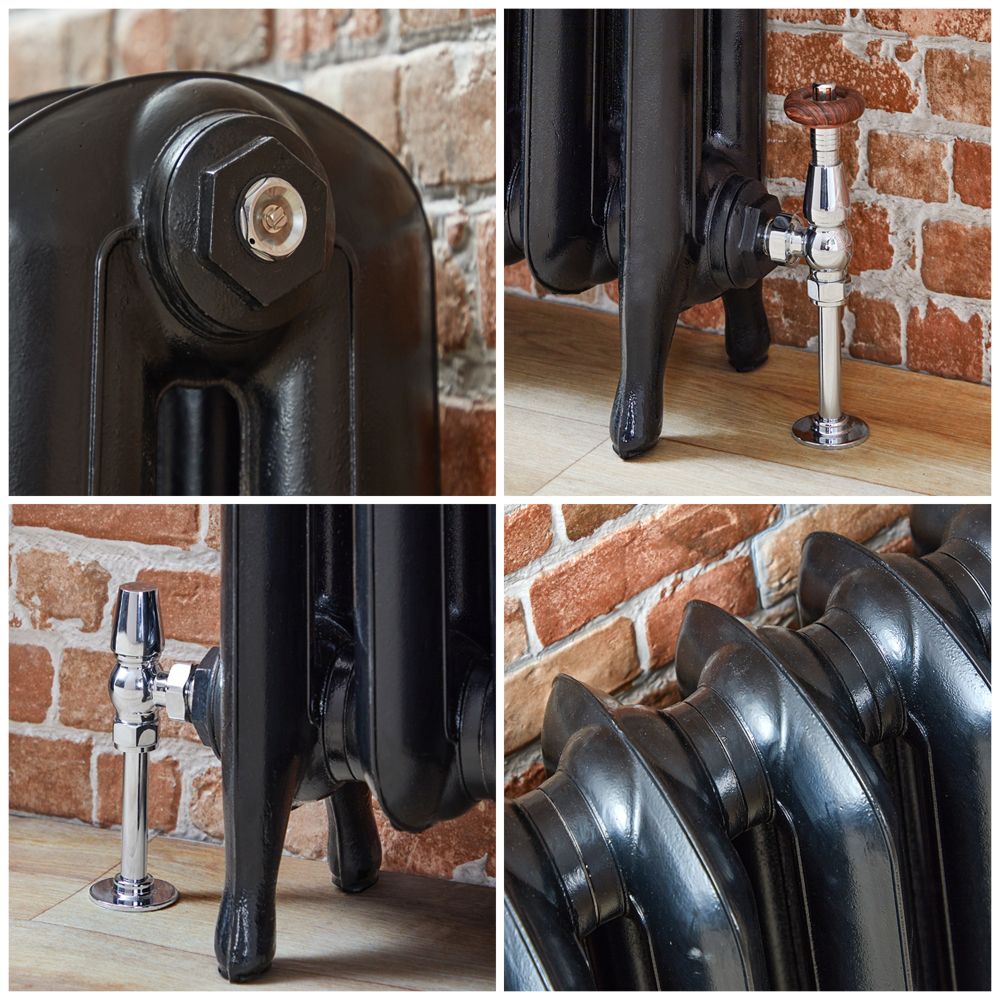 Slate Radiators Erté - Oval Column Cast Iron Radiator - 29.92