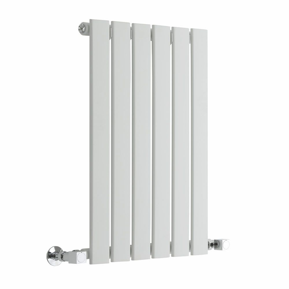 Delta - White Horizontal Single Slim-Panel Designer Radiator - 25