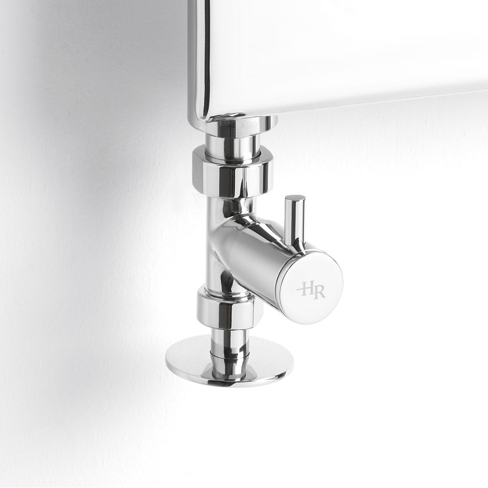 Hudson Reed Minimalist Chrome Manual Straight Radiator Valves (Pair)