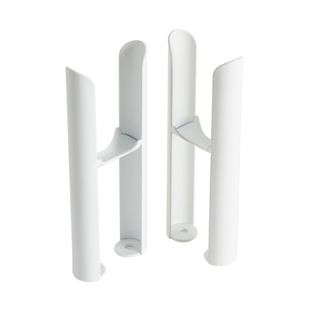 White Floor Mounting Kit for Two-Column Traditional Radiators