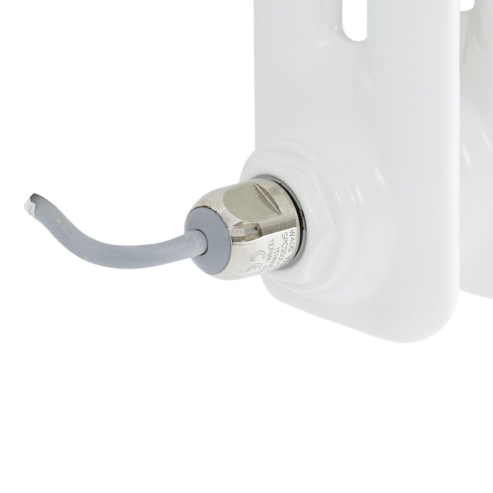 Regent Electric - White Horizontal 2-Column Traditional Cast-Iron Style ...