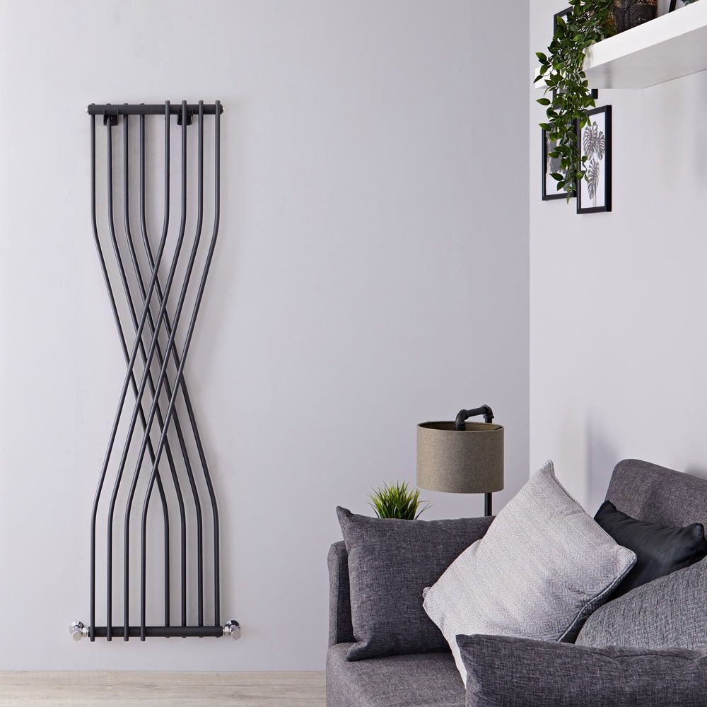 Xcite - Anthracite Vertical Designer Radiator - 70