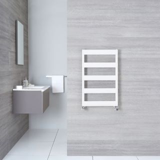Levante White 35W S-Type Electric Towel Rail Bathroom Heater Warmer 