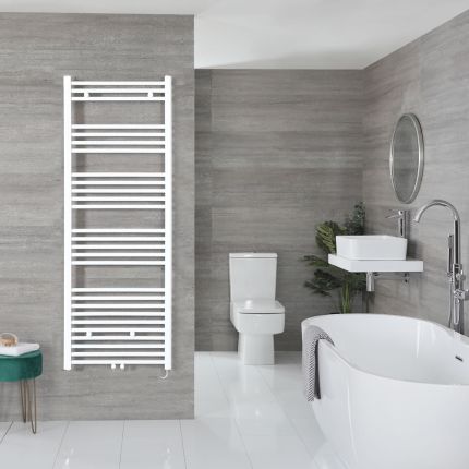 Neva Electric - White Flat Plug-In Towel Warmer - 63” x 23 5/8”