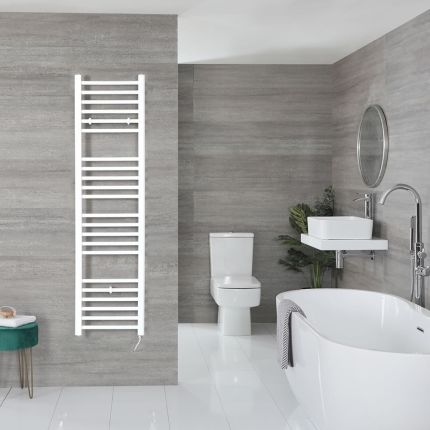 Ive Electric - White Flat Plug-In Towel Warmer - 63” x 16”