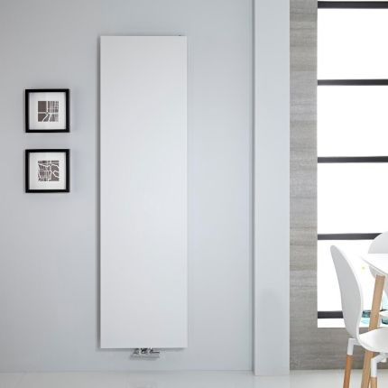Rubi - White Vertical Flat-Panel Designer Radiator - 70.75" x 19.75"