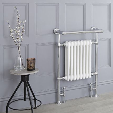 Marquis - Traditional Hydronic Heated Towel Warmer with Drying Rail - 36.63" x 24.38"