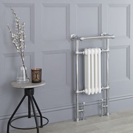 Marquis - Traditional Hydronic Heated Towel Warmer with Drying Rail - 36.63" x 17.75"