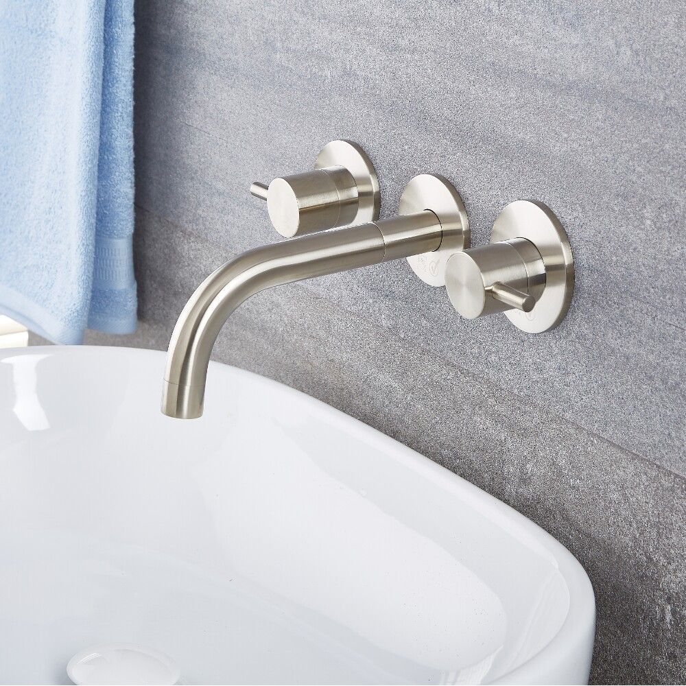 Quest Widespread Wall Mounted Bathroom Faucet Multiple