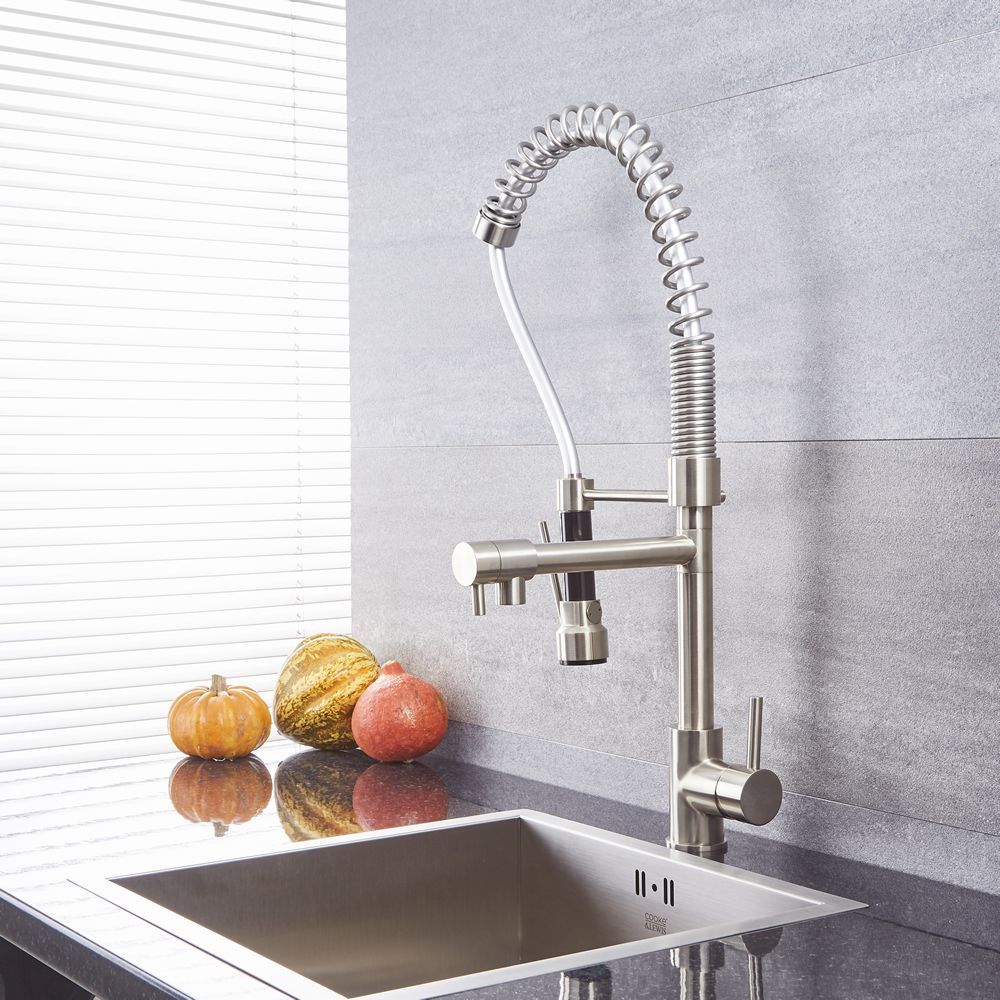 Quest Kitchen Faucet With Spring Spout And Pot Filler Multiple