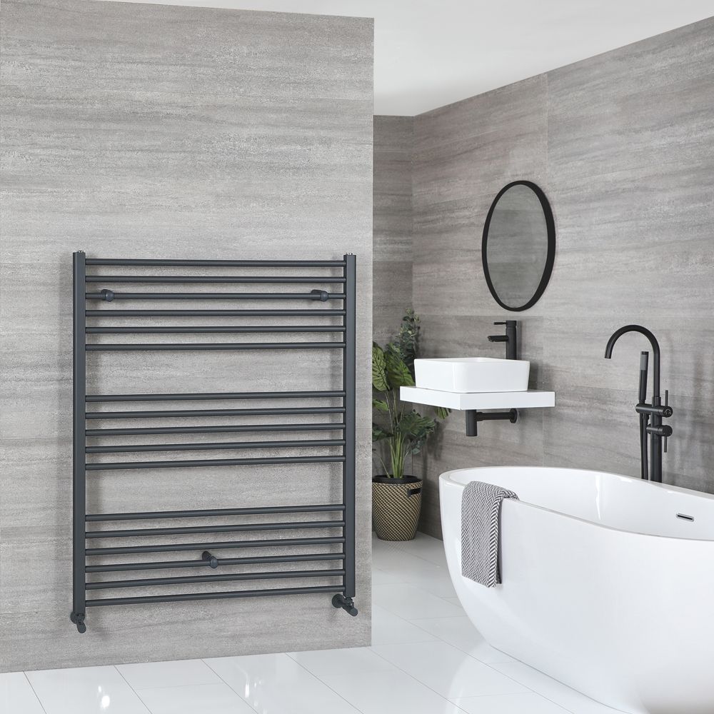 Artle - Anthracite Hydronic Flat Towel Warmer - 47 1/4” x 39 3/8”
