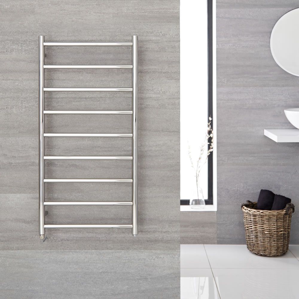 Quo Electric - Stainless Steel Plug-In Towel Warmer - 47.25" x 23.75"