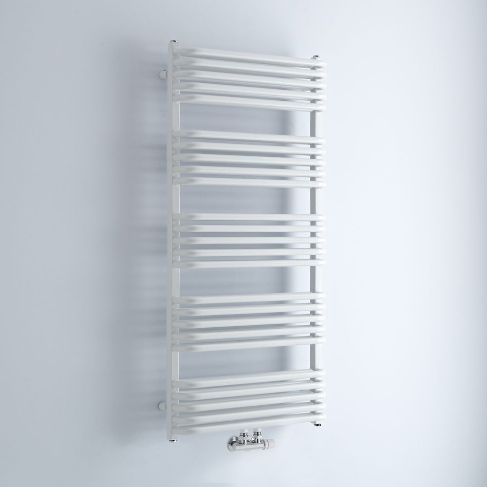 Arch - White Hydronic Heated Towel Warmer - 50" x 23.5"