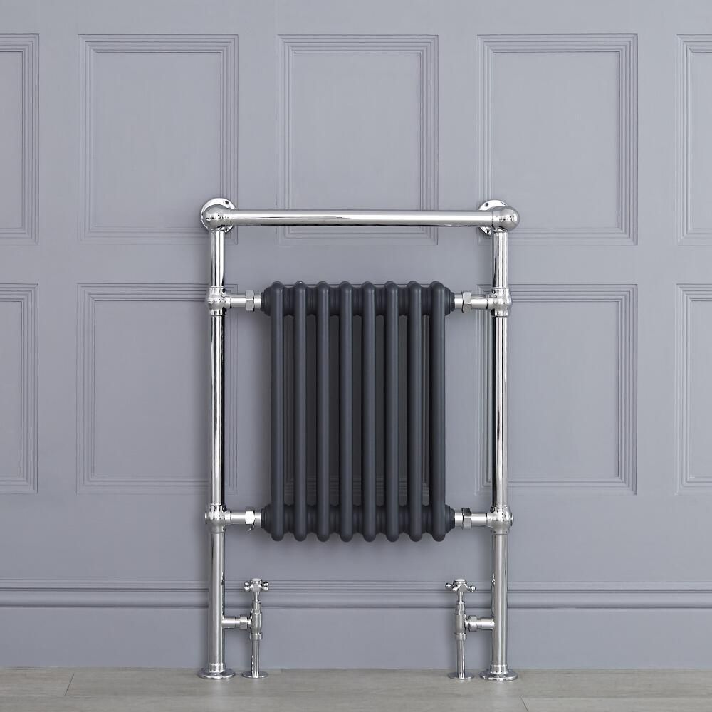 Marquis - Anthracite Traditional Heated Towel Warmer - 36.75" x 24.5"