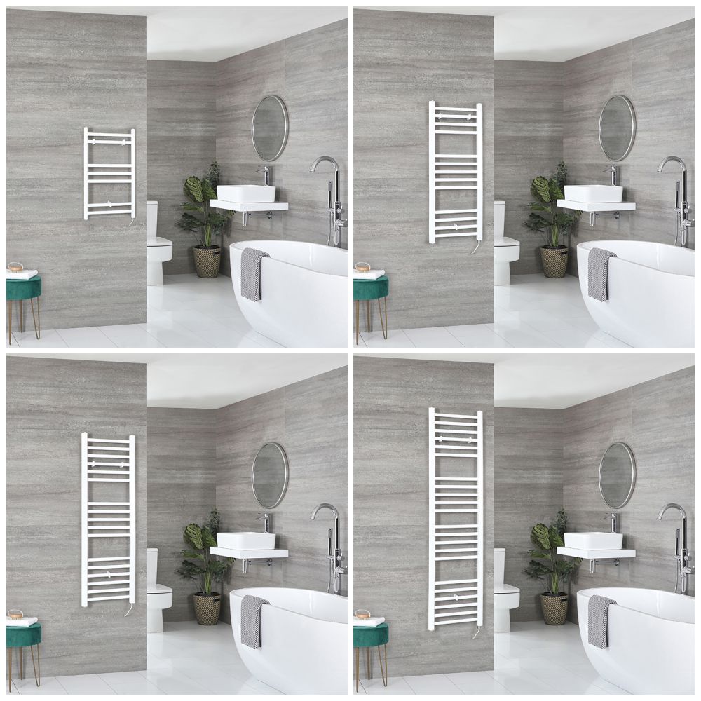 Ive Electric - White Flat Plug-InTowel Warmer - Choice of Size