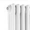 Regent - White Vertical 3-Column Traditional Cast-Iron Style Radiator - 70.75" x 15"