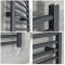 Artle Electric - Anthracite Curved Plug-In Towel Warmer - 39” x 20”
