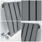 Sloane - Anthracite Vertical Single Flat-Panel Designer Radiator - 63" x 14"