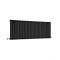 Revive - Black Horizontal Single-Panel Designer Radiator - 25" x 64.75"
