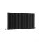 Revive - Black Horizontal Double-Panel Designer Radiator - 25" x 46.5"