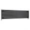 Revive - Black Horizontal Single-Panel Designer Radiator - 18.5" x 63"