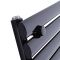 Revive - Black Horizontal Single-Panel Designer Radiator - 9.25" x 63"