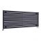 Revive - Black Horizontal Single-Panel Designer Radiator - 23.25" x 63"
