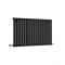 Revive - Black Horizontal Single-Panel Designer Radiator - 25" x 39.25"