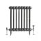 Victoria - Classic Cast Iron Radiator - 25.98" Tall - Pewter - Multiple Sizes Available