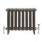 Erté - Oval Column Cast Iron Radiator - 22.05" Tall - Antique Brass - Multiple Sizes Available