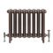 Erté - Oval Column Cast Iron Radiator - 22.05" Tall - Antique Copper - Multiple Sizes Available