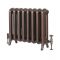 Erté - Oval Column Cast Iron Radiator - 22.05" Tall - Antique Copper - Multiple Sizes Available