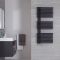 Iseo - Anthracite Hydronic Designer Towel Warmer - 44" x 19.75"