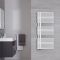 Iseo - Mineral White Hydronic Designer Towel Warmer - 44" x 19.75"