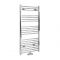 Neva - Chrome Hydronic Central Connection Flat Towel Warmer - 46 3/4” x 19 5/8”