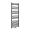Neva - Anthracite Hydronic Central Connection Flat Towel Warmer - 63” x 23 5/8”