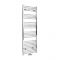 Neva - Chrome Hydronic Central Connection Flat Towel Warmer - 63” x 23 5/8”