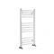 Ive - White Hydronic Curved Towel Warmer - 39 3/8” x 19 5/8”