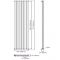 Edifice - Anthracite Vertical Single-Panel Designer Radiator - 70" x 16.5"