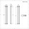 Regent - White Vertical 4-Column Traditional Cast-Iron Style Radiator - 70.75" x 11.5"