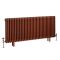 Regent - Metallic Copper Horizontal 3-Column Traditional Cast-Iron Style Radiator - All Sizes