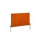 Revive - Orange Horizontal Double-Panel Designer Radiator - All Sizes