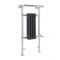Marquis Electric - Anthracite Traditional Heated Towel Warmer with Drying Rail - 36.75" x 17.75"