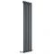 Edifice - Anthracite Vertical Single-Panel Designer Radiator - 70" x 16.5"